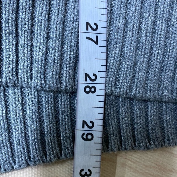 Tahari Mens Gray Striped 1/4 Zip Sweater Size M NWT - Picture 5 of 6